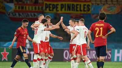 June 19, Group E: Spain 1-1 Poland. AFP