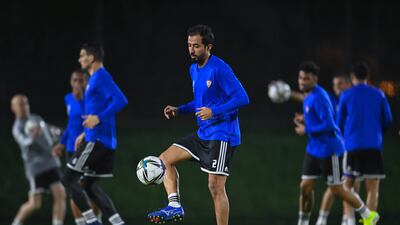 Mohammed Barghash during training.