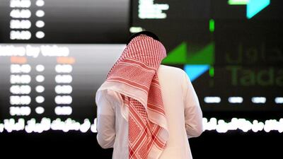 Saudi’s Tadawul All Share Index ended up 1.1 per cent at 7,690.4 on Sunday. Fayez Nureldine / AFP