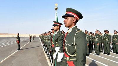 National Service recruits graduate from the programme at Abu Dhabi's main parade ground. Wam