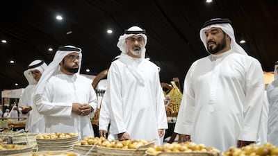 Sheikh Khaled bin Mohamed, Crown Prince of Abu Dhabi and Chairman of Abu Dhabi Executive Council, was in Liwa for the festival that celebrates Emirati heritage.