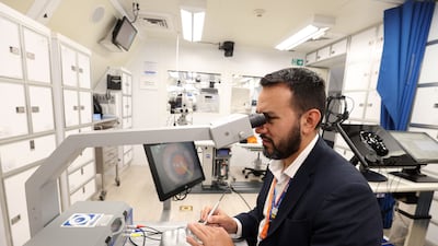 The study shows that genes linked to inherited eye conditions do not affect everyone in the same way. Chris Whiteoak / The National