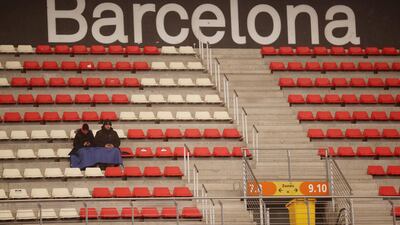 Spectators in the stands before testing. Albert Gea / Reuters