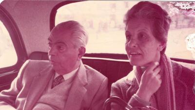 Suhaila Derwish and her husband artist Hafidh Aldroubi. Photo: Suhaila Derwish