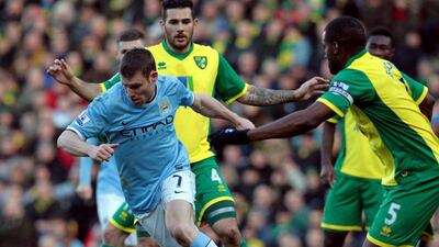 James Milner and Manchester City haven't scored in either of their last two games. Lindsey Parnaby / EPA