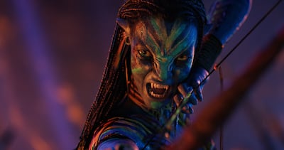 Zoe Saldana as Neytiri in Avatar: Fire and Ash. PA