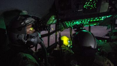 A US Air Force crew flies over Iraq as part of the campaign against ISIL. AFP Photo
