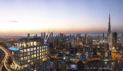 The hotel will feature two rooftop infinity pools 75 storeys up. Dubai Media Office / Twitter
