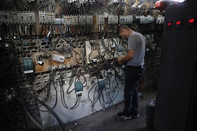 Private generators are filling the gaps in Lebanon's decrepit power grid. Getty images