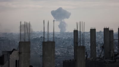 The latest Israeli attacks on Gaza city have left the ceasefire with Hamas 'hanging by a thread'. AFP
