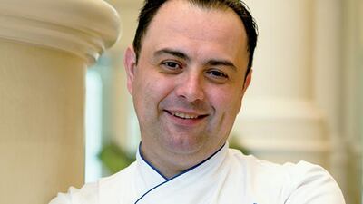 Executive chef David Gache at The Ritz-Carlton Abu Dhabi, Grand Canal. Courtesy The Ritz-Carlton Abu Dhabi, Grand Canal