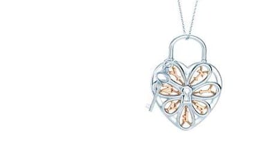 A gold heart pendant from Tiffany & Co. Courtesy Tiffany & Co