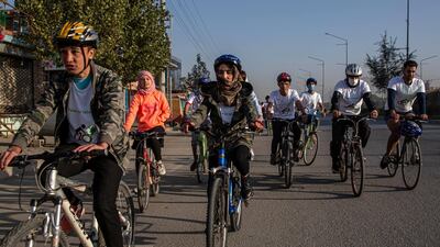 Peace on Wheels hopes to promote young people's participation in the peace process. Stefanie Glinksi for The National