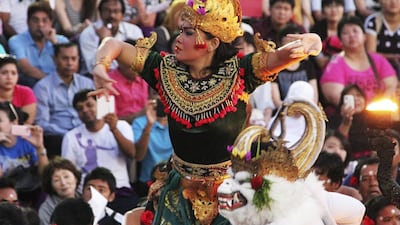 Balinese dancers enact a scene from the Ramayana in the Kecak ceremony. There is a daily show at Bali's Uluwatu temple. iStockphoto.com