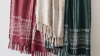 Tangier throw, Dh350, West Elm. Photo: West Elm