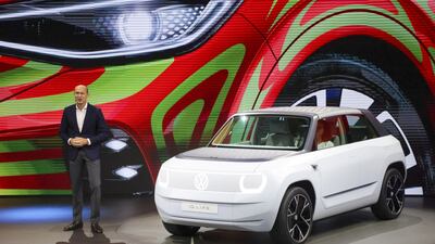 The Volkswagen AG ID is unveiled. Bloomberg