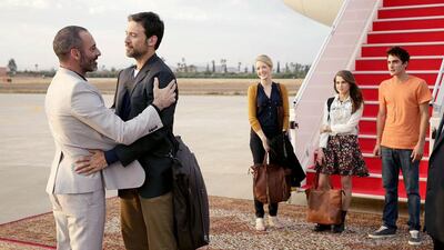 From left: Ashraf Barhom, Adam Raynor, Jennifer Finnegan, Anne Winters and Noah Silver in Tyrant. Courtesy FX