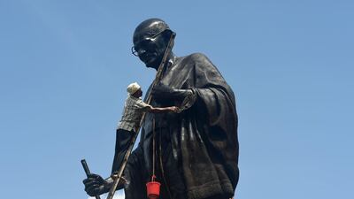 Mahatma Gandhi is still regarded as the father of the nation in India but there is a section of society that reviles what he stood for. AFP