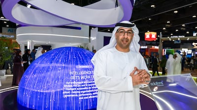 Nasir Al Nabhani at the AI Everything summit in Abu Dhabi. Victor Besa / The National