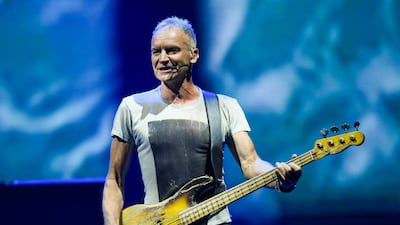 Sting returned to the UAE with a sold-out show at Abu Dhabi’s Etihad Arena. Photo: Live Nation Middle East