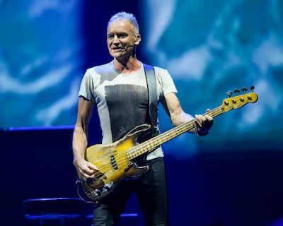 Sting returns to the UAE with a sold-out show at Abu Dhabi’s Etihad Arena. Photo: Live Nation Middle East