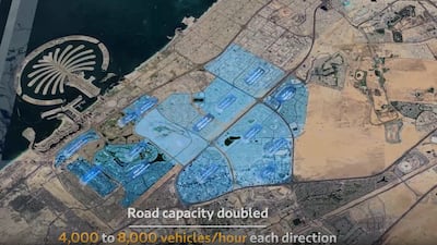 The traffic capacity of the route will double from 4,000 to 8,000 vehicles per hour