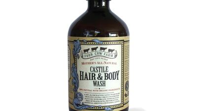 Four Cow Farm's Castile Hair & Body Wash. Courtesy Four Cow Farm