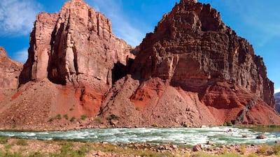 The Grand Canyon is a popular area for helicopter tours. AP