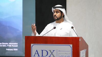 ADX chief executive Khaleefa Al Mansouri said the exchange is 'delivering on its key strategic objective of becoming more liquid and more accessible to a broader mix of investors'. Pawan Singh / The National