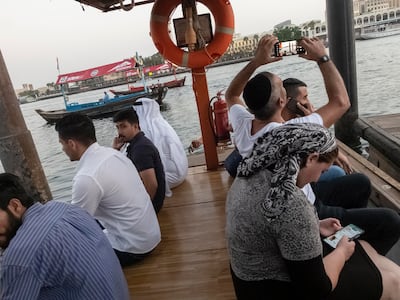 The journey costs Dh1 per person, per trip and the boats can accommodate up to 20 people. Antonie Robertson / The National