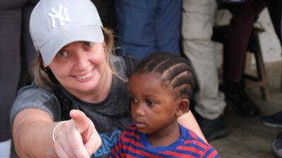 Scarlett Keyworth volunteering in Kenya. Photo: Daniel Nasari / Conservation Education Society Kenya