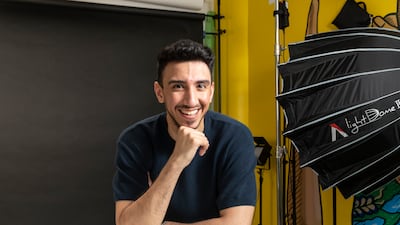 Eisa Alhabib, 27, is a Kuwaiti Instagram star who dropped out of medical school to pursue a career in content creation. He joined the company a year ago and has since made several videos that brought in views from all over the world. Antonie Robertson / The National