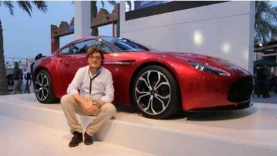 Andrea Zagato unveiled the Aston Martin V12 Zagato at the Kuwait Concours D'Elegance last week. Shahzad Sheikh for The National