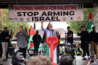 Labour suspended Jeremy Corbyn, its pro-Palestinian former leader, over his response to findings of anti-Semitism in the party. Getty Images