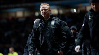 Alex McLeish and his Aston Villa side were booed off the pitch after their defeat to Manchester United.