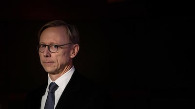 Brian Hook expressed particular concern about the lifting of a UN arms embargo and other sanctions on Iran in October. AFP