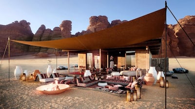 A new eco-friendly resort will be coming to the desert canyons of Ashar Valley, Al Ula, next year. Supplied