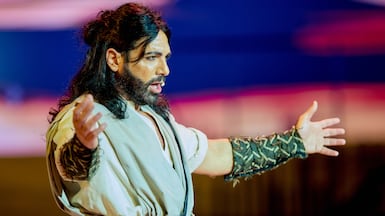 Lebanese American tenor Amine Hachem (Antar) from the production of Antar and Abla. Photo: Arabic Opera