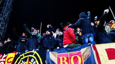 Roma supporters boos their players. EPA