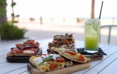 Various types of pizza are on offer at Antonia's. Khushnum Bhandari / The National