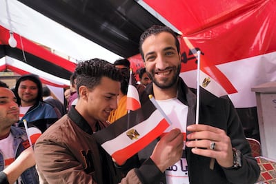 Shames Eddin Mohamed, 23, voted in the Gamiliya district on the first day of the presidential elecitons in Egypt. Dana Smillie for The National