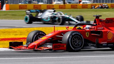 Vettel never trailed Hamilton throughout the race in Montreal. EPA