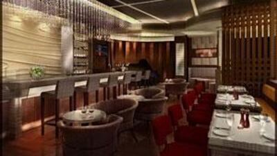 The swanky interior of Frankie's Abu Dhabi which will open in the upcoming Fairmont Hotel after Ramadan.