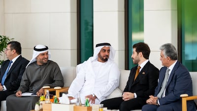 Members of the UAE leadership with members of the Kurdistan Regional Government