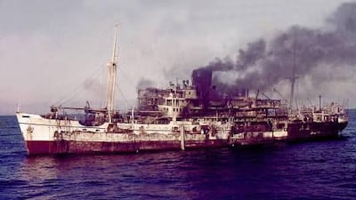 April 8, 1961: Riding out a dangerous storm off Dubai, the MV Dara was carrying nearly 700 passengers and crew. But an explosion and fire that claimed the lives of at least 236 people left her resting on the bottom of the sea in the Gulf's worst maritime disaster.