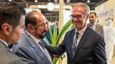 Dr Sheikh Sultan Bin Mohammed Al Qasimi, Supreme Council Member and Ruler of Sharjah, attends the opening of LIBER International Book Fair in Madrid on October 8, 2019. Courtesy Sharjah Media Office