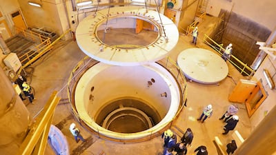 An Iranian nuclear water reactor of Arak, south of capital Tehran. AFP