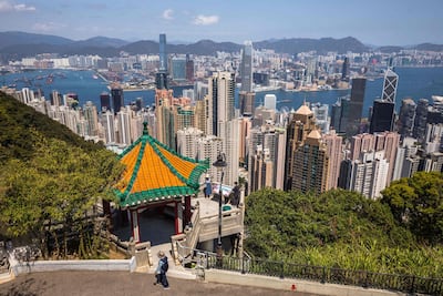 The Peak is a popular attraction overlooking Hong Kong and its Victoria Harbour. AFP