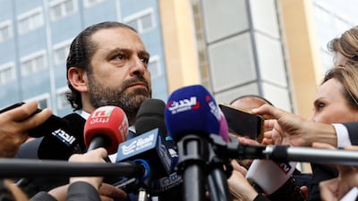Saad Hariri, the son of assassinated former prime minister of Lebanon, Rafiq Hariri, at the Special Tribunal for Lebanon in The Hague, on September 10, 2018. AFP