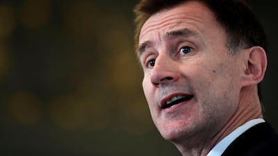 Britain's Foreign Secretary Jeremy Hunt. AFP